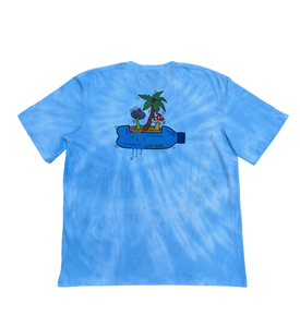 Plastic Jungle Tee (Blue Tye Dye)