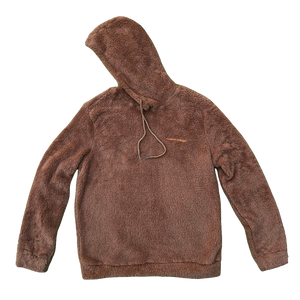 Fuzzy Brown Hoodie