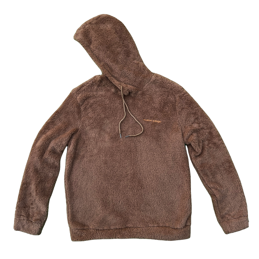 Fuzzy Brown Hoodie